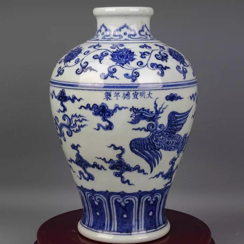 Chinese ming xuande blue and - xuande,